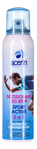 Acerin, Healthy Feet, противогрибковый дезодорант для ног Sport Active 2в1, 150 мл
Acerin, Healthy Feet, противогрибковый дезодорант для ног Sport Active 2в1, 150 мл