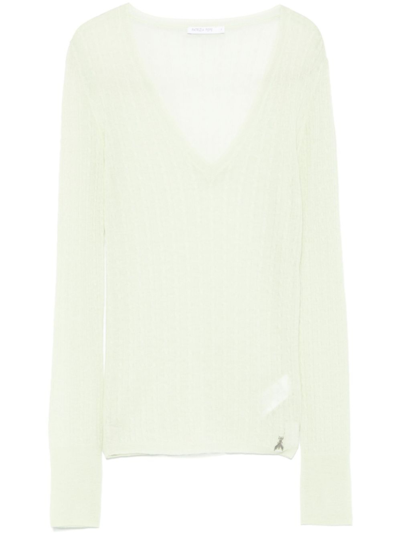 Patrizia Pepe свитер тонкой вязки с V-образным вырезом, зеленый
Patrizia Pepe свитер тонкой вязки с V-образным вырезом, зеленый