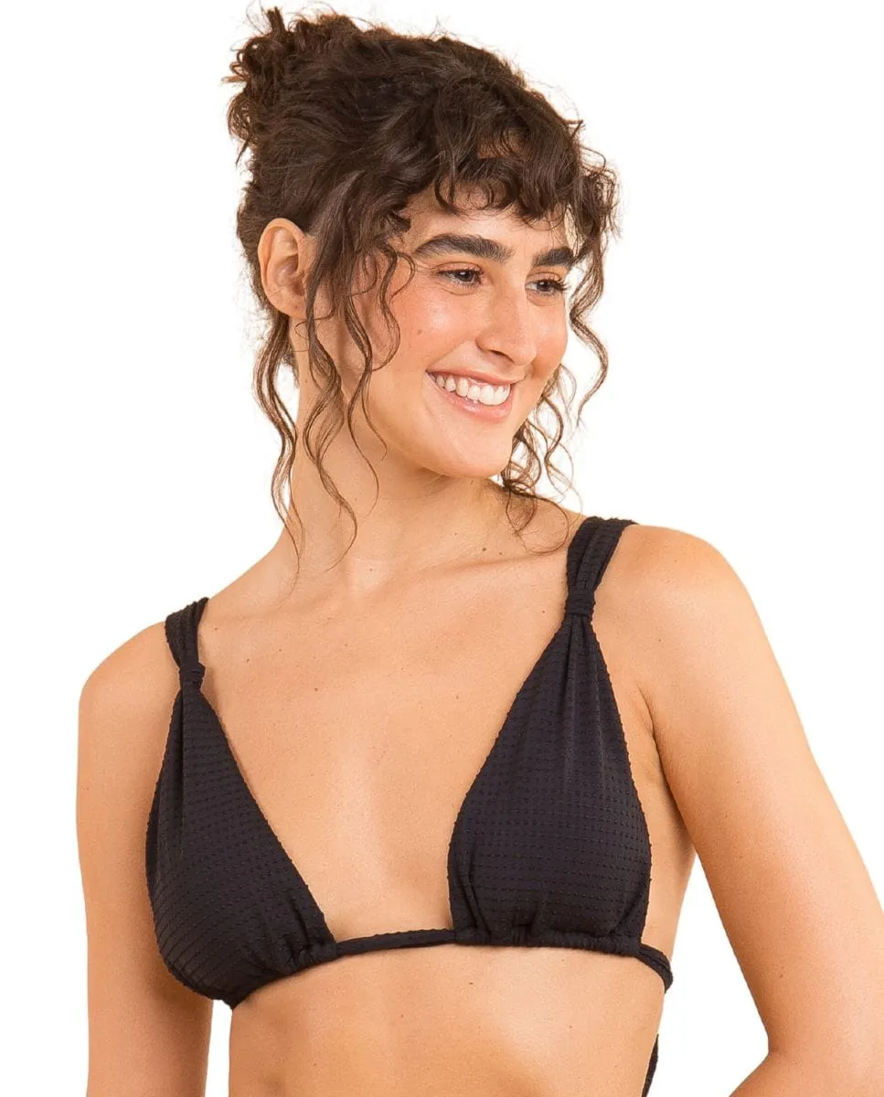 Однотонный мягкий топ бикини с халтер-воротником Río de Sol, черный
Однотонный мягкий топ бикини с халтер-воротником Río de Sol, черный