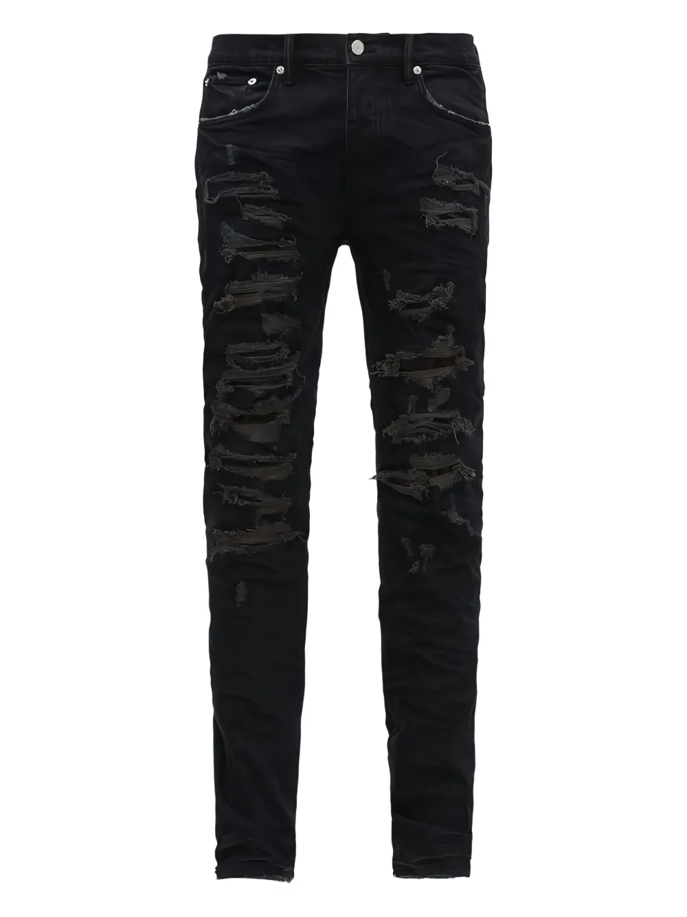 Джинсы Repair distressed jeans Purple Brand, черный 
Джинсы Repair distressed jeans Purple Brand, черный