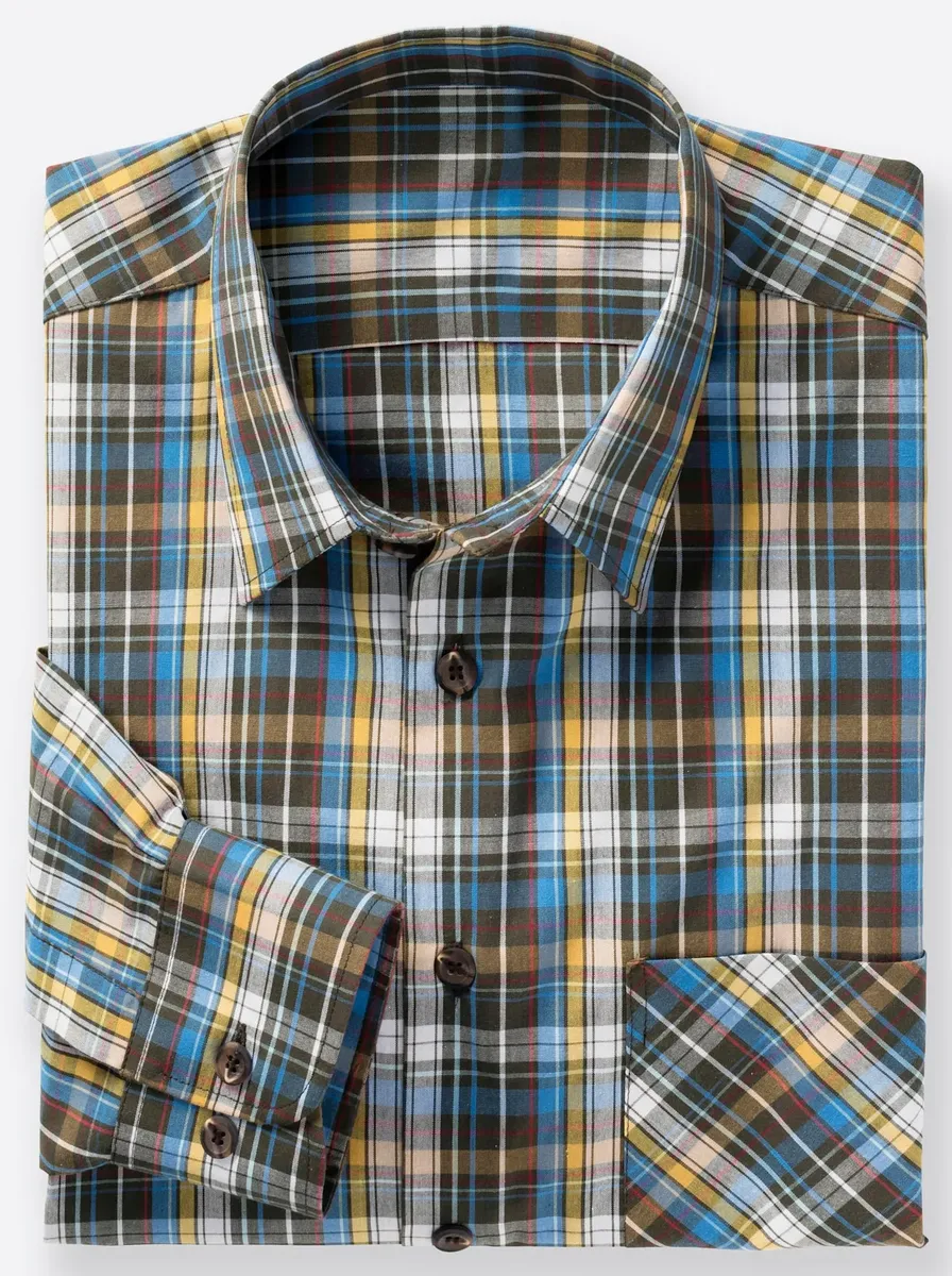 Классическая рубашка в клетку Classic, цвет Blau-Gelb-Kariert
Классическая рубашка в клетку Classic, цвет Blau-Gelb-Kariert