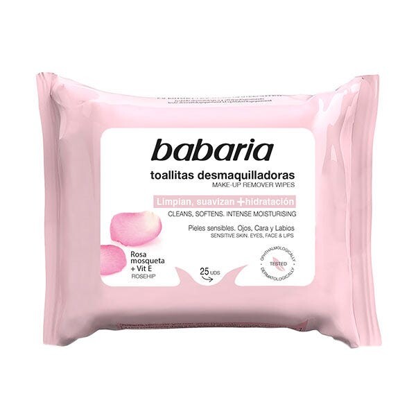 Салфетки для снятия макияжа с шиповником 25 шт Babaria
Салфетки для снятия макияжа с шиповником 25 шт Babaria