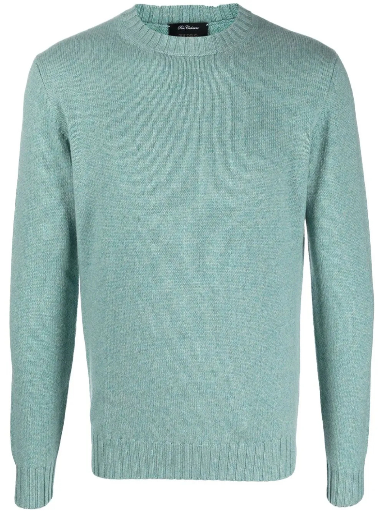 Кашемировый джемпер с круглым вырезом Dell'oglio, синий
Кашемировый джемпер с круглым вырезом Dell'oglio, синий