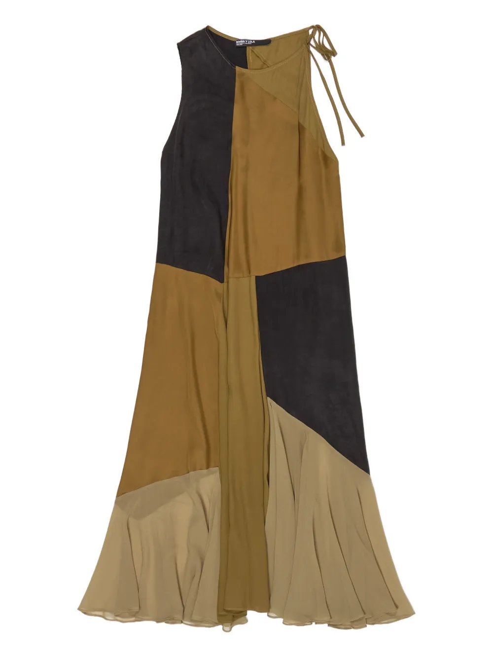 Платье без рукавов с асимметричным кроем и отделкой в технике пэчворк Bimba y Lola, коричневый
Платье без рукавов с асимметричным кроем и отделкой в технике пэчворк Bimba y Lola, коричневый