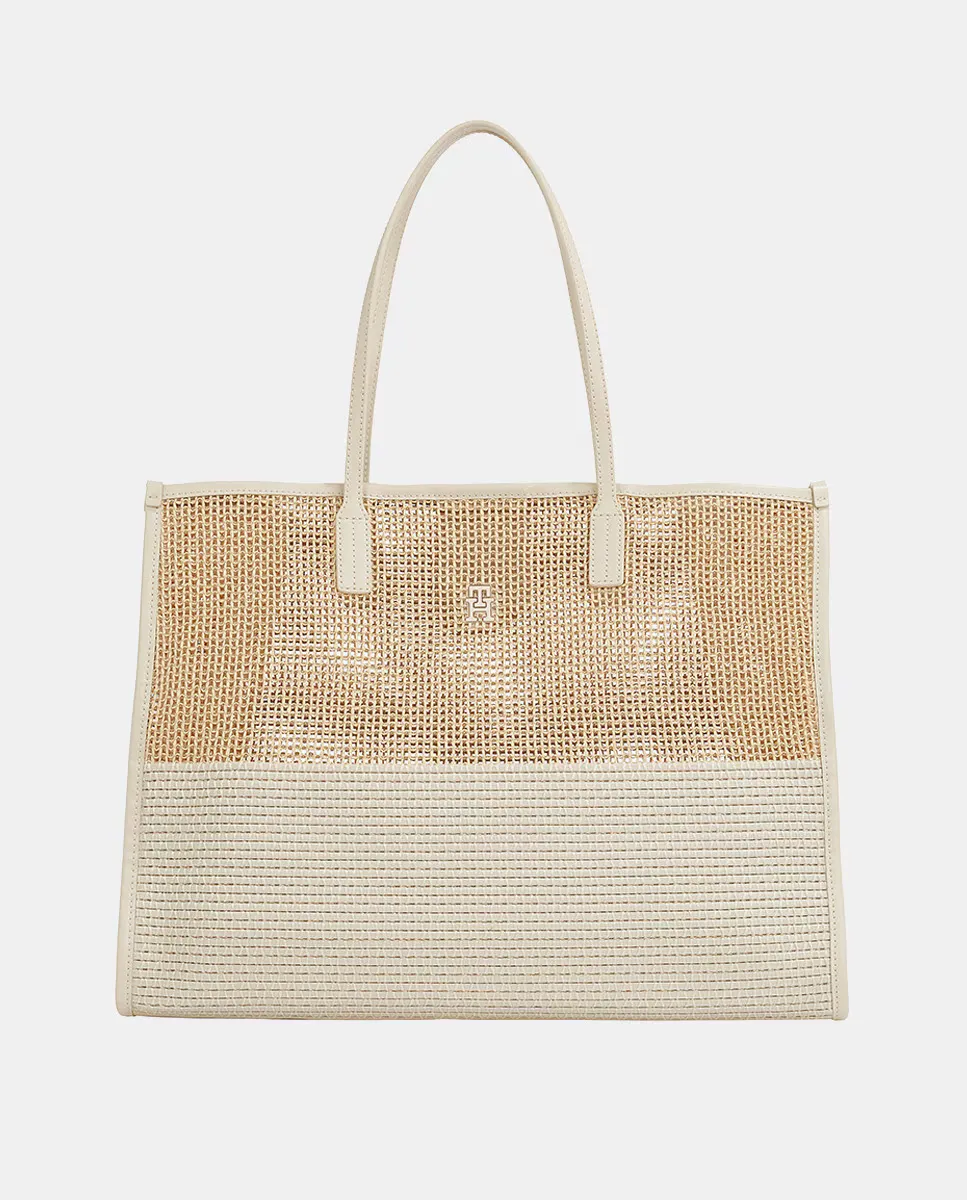 Сумка-тоут из бежевой рафии Tommy Hilfiger, бежевый
Сумка-тоут из бежевой рафии Tommy Hilfiger, бежевый