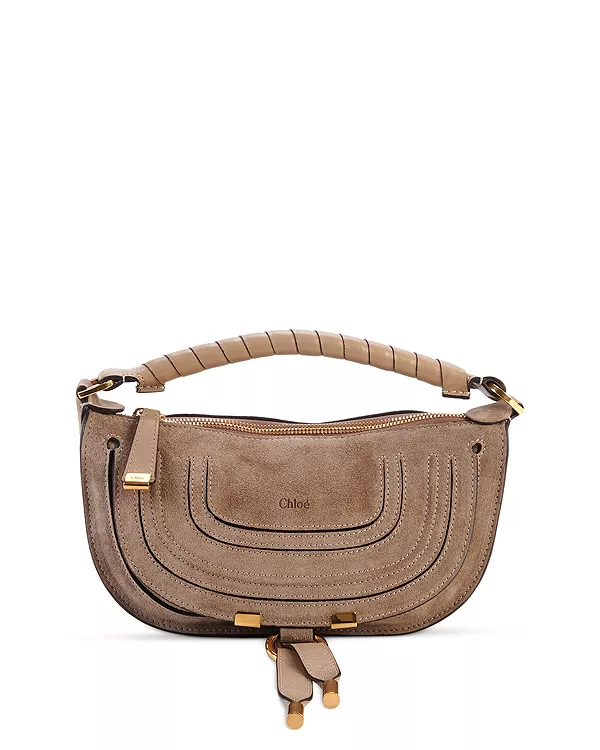 Мини-Сумка через плечо Marcie из замши Chloé, бежевый
Мини-Сумка через плечо Marcie из замши Chloé, бежевый