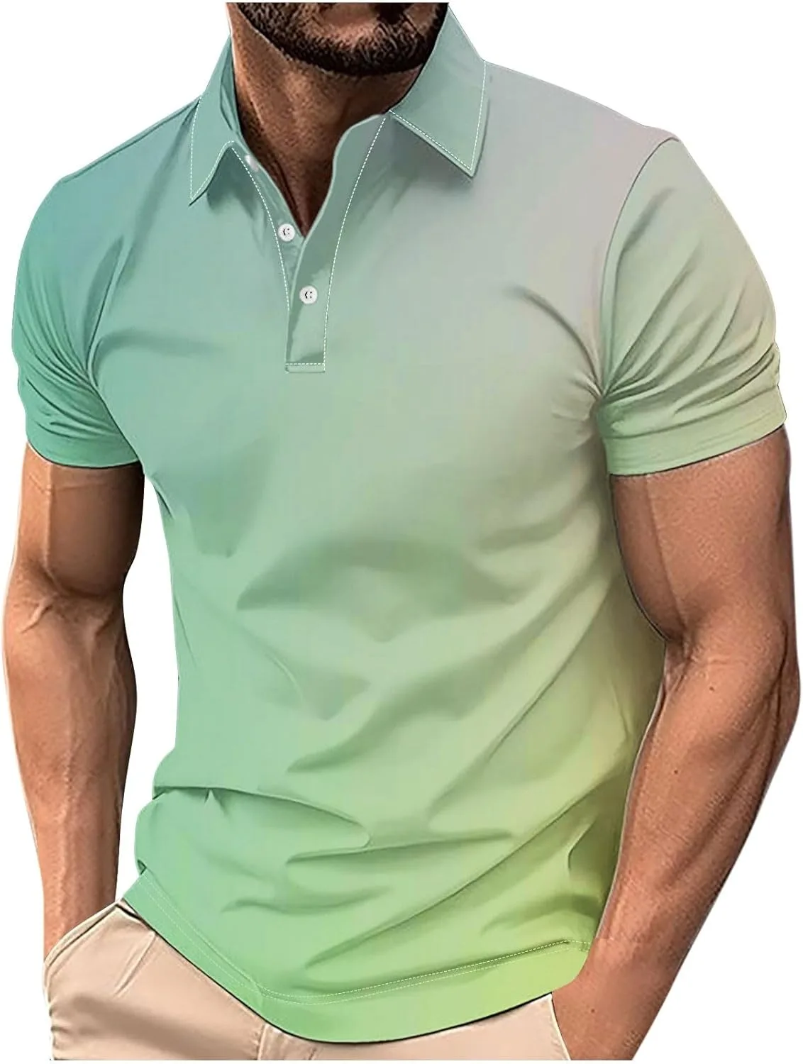 Футболка для гольфа мужская с коротким рукавом и воротником на пуговицах
Футболка для гольфа мужская с коротким рукавом и воротником на пуговицах