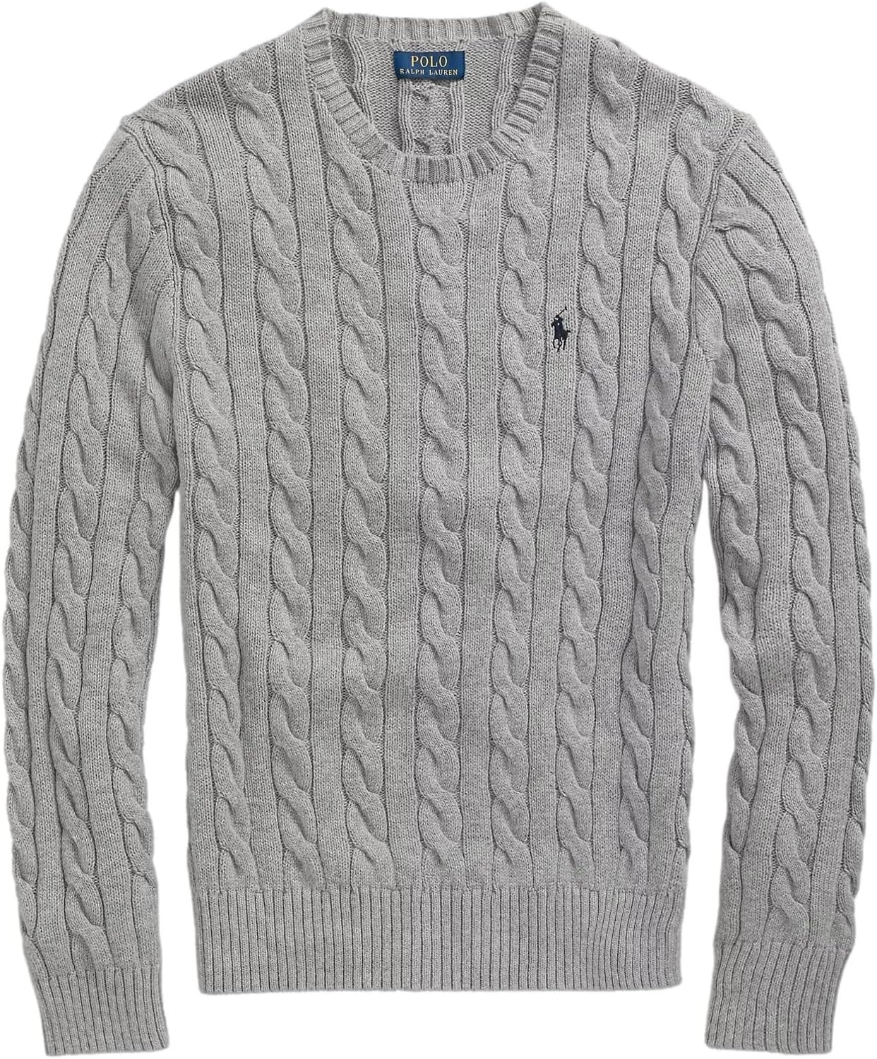 Polo Ralph Lauren мужской свитер из хлопка с косой вязкой, Ralph Lauren Grey Heather
Polo Ralph Lauren мужской свитер из хлопка с косой вязкой, Ralph Lauren Grey Heather