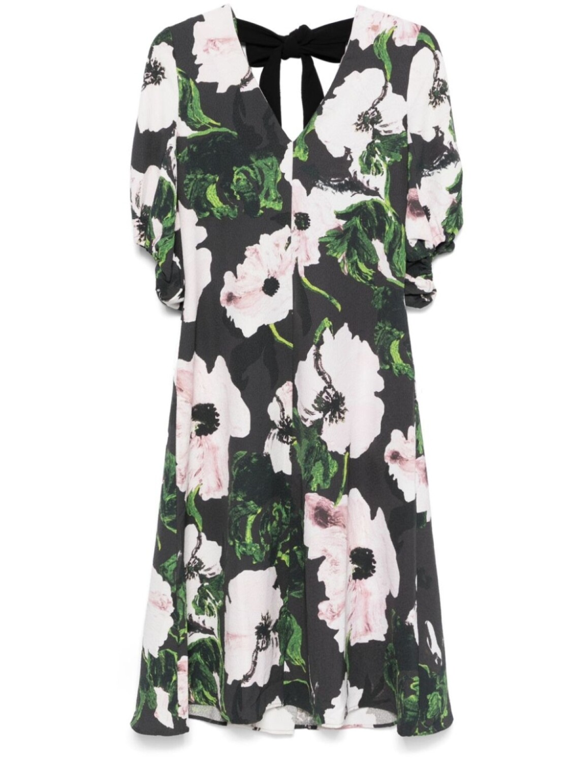 Платье миди Umber Windflower с объемными рукавами Stine Goya, черный 
Платье миди Umber Windflower с объемными рукавами Stine Goya, черный