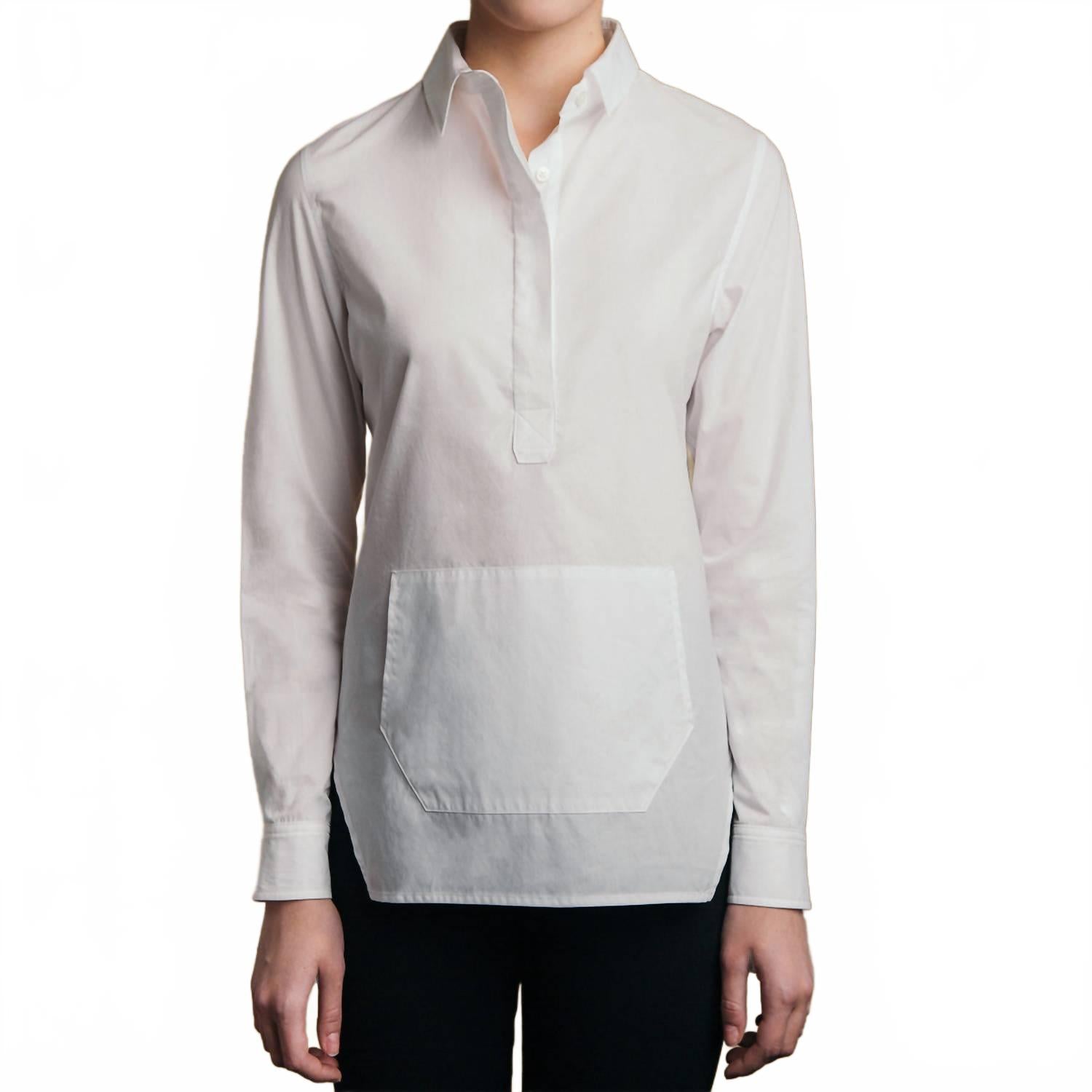 Трапециевидный пуловер в бумажно-белом цвете Thirteen Seven
Трапециевидный пуловер в бумажно-белом цвете Thirteen Seven