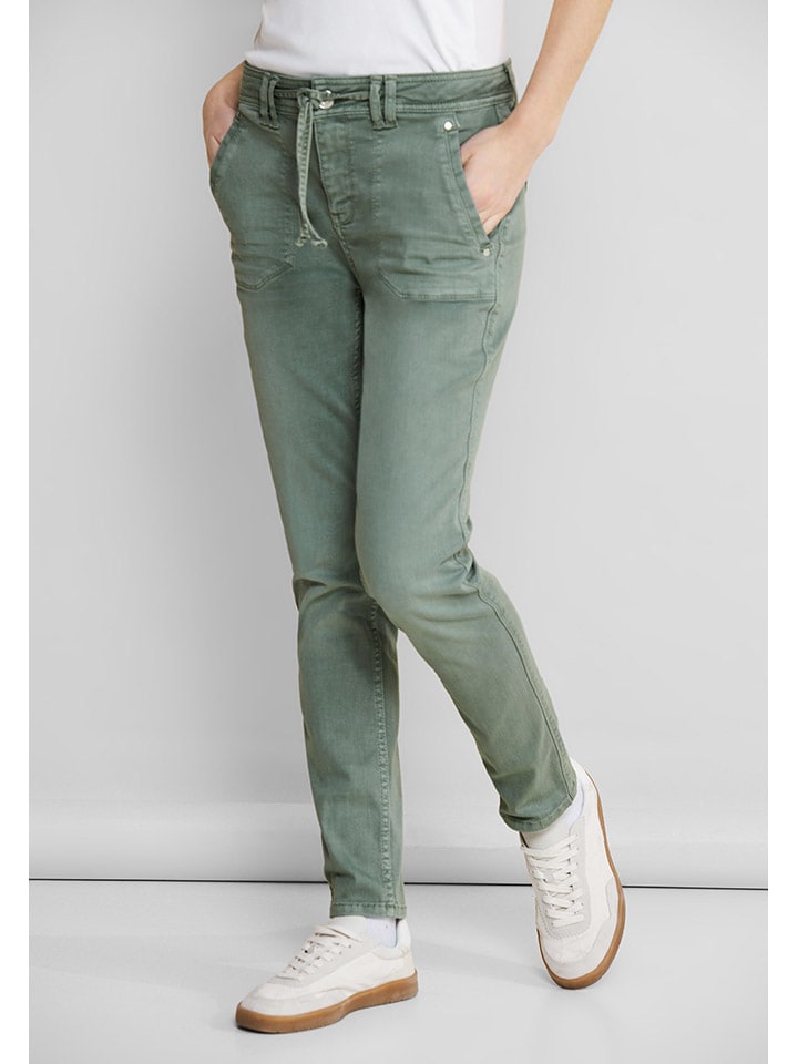 Street One Джинсы "Бонни" - зауженный крой - зеленого цвета
Street One Джинсы "Бонни" - зауженный крой - зеленого цвета