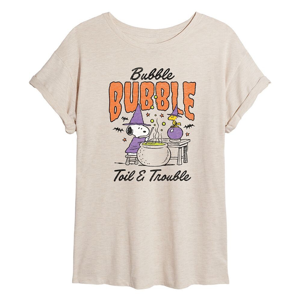 Футболка большого размера «Peanuts Snoopy & Woodstock Bubble Bubble Toil Trouble» для юниоров Licensed Character, бежевый
Футболка большого размера «Peanuts Snoopy & Woodstock Bubble Bubble Toil Trouble» для юниоров Licensed Character, бежевый