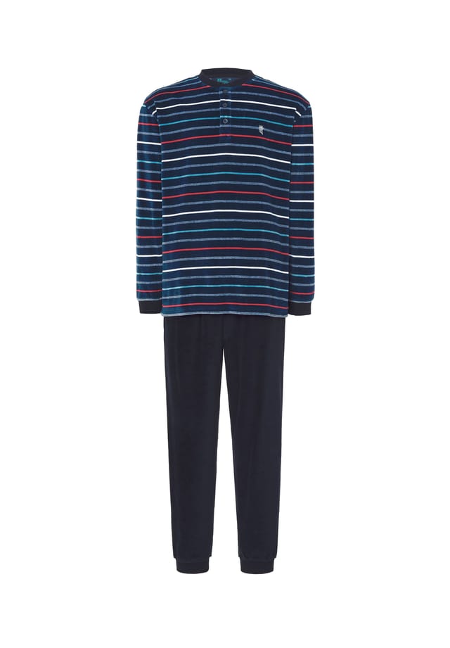 Зимняя пижама длинная бархатная в полоску синего цвета El Búho Nocturno, синий
Зимняя пижама длинная бархатная в полоску синего цвета El Búho Nocturno, синий