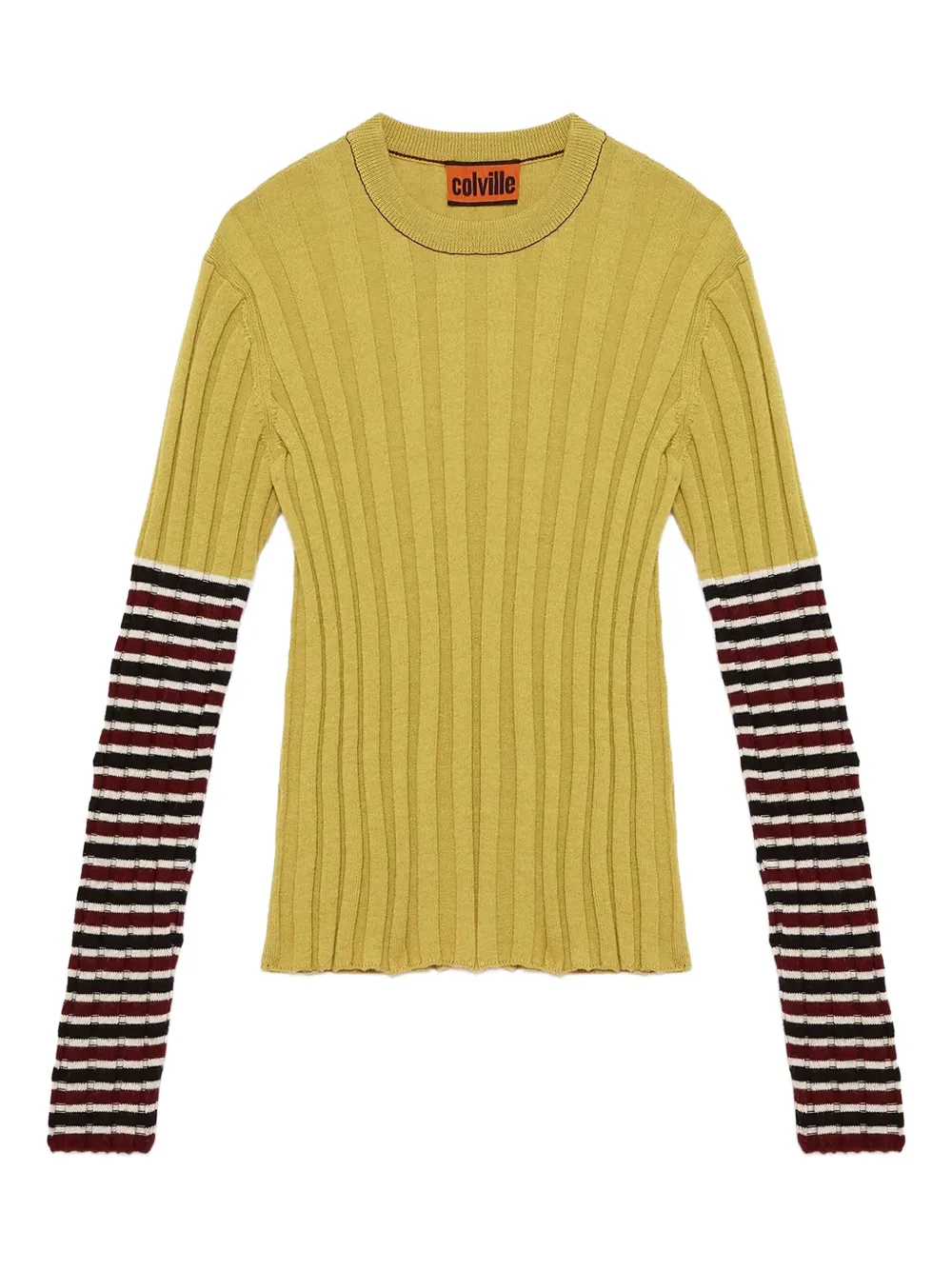 Рифленый полосатый свитер colville, желтый
Рифленый полосатый свитер colville, желтый