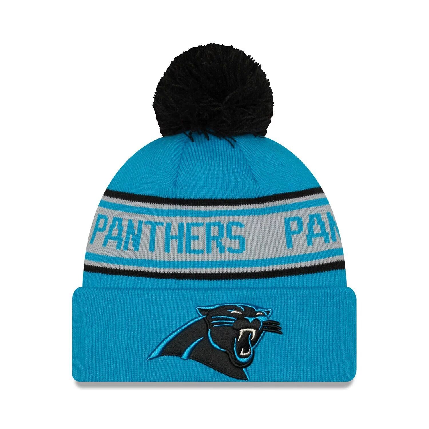 Мужская вязаная шапка New Era Blue Carolina Panthers с повторяющимися манжетами и помпоном
Мужская вязаная шапка New Era Blue Carolina Panthers с повторяющимися манжетами и помпоном