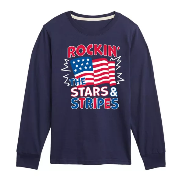 Футболка с длинным рукавом и принтом звезд и полосок для мальчиков 8-20 лет Licensed Character, синий
Футболка с длинным рукавом и принтом звезд и полосок для мальчиков 8-20 лет Licensed Character, синий