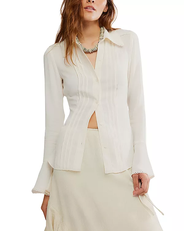 Блузка Melrose с кружевной отделкой Free People, белый
Блузка Melrose с кружевной отделкой Free People, белый