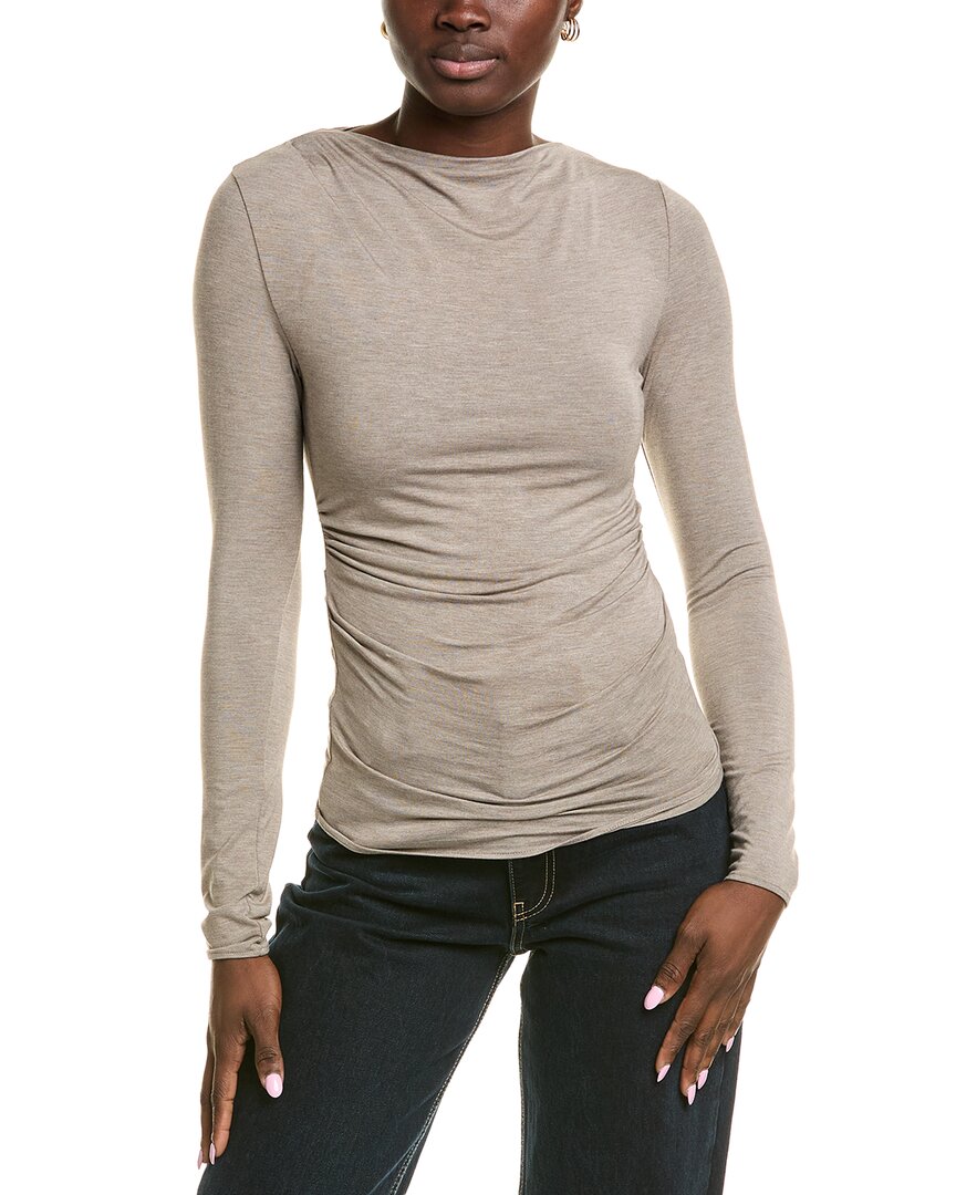 Rag & bone Luca Рубашка с драпировкой, серый 
Rag & bone Luca Рубашка с драпировкой, серый