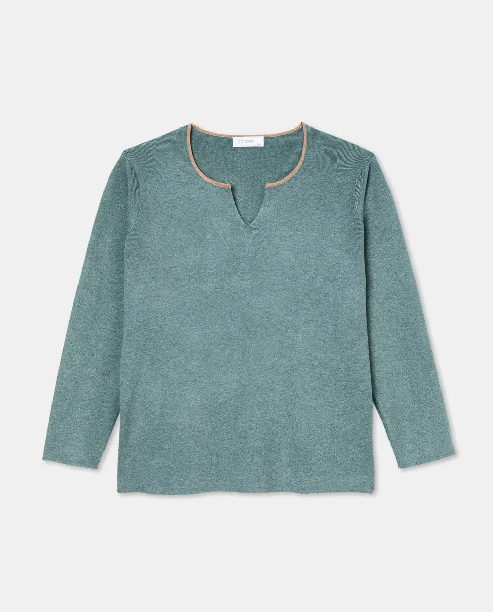 Женский джемпер с длинным рукавом и V-образным вырезом Couchel, зеленый
Женский джемпер с длинным рукавом и V-образным вырезом Couchel, зеленый