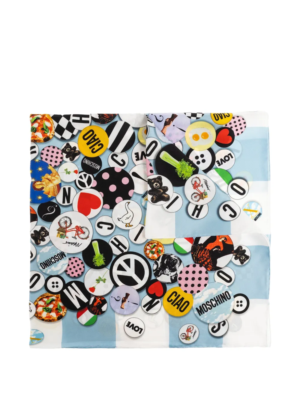 Шарф в клетку Moschino, синий
Шарф в клетку Moschino, синий