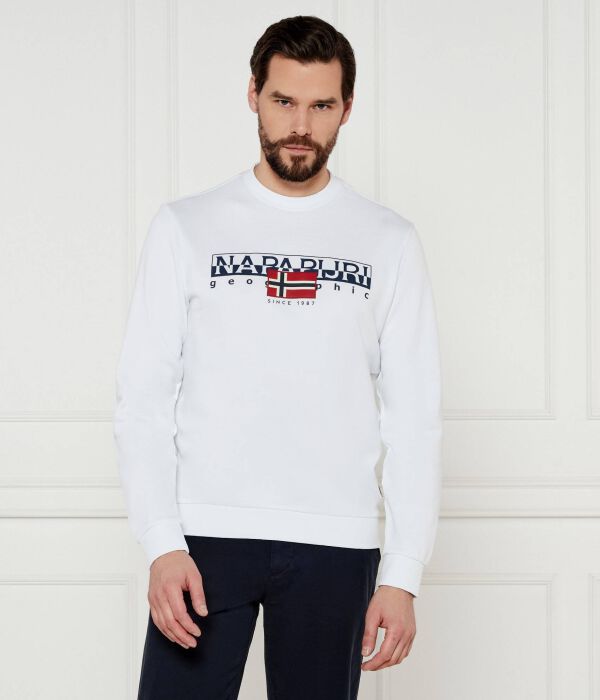 Свитер б-эйлмер с Regular fit Napapijri, белый
Свитер б-эйлмер с Regular fit Napapijri, белый