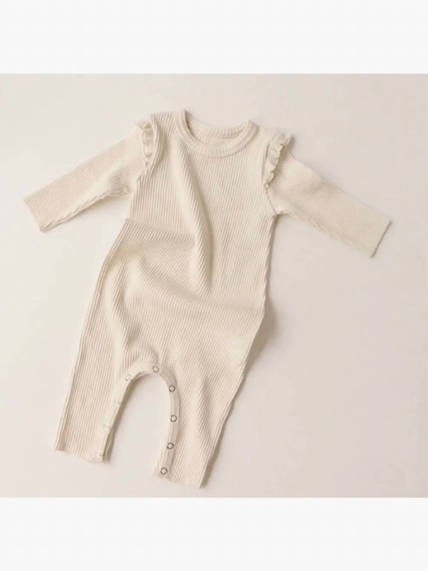 Комбинезон для девочек с рукавами-крылышками в рубчик, цвет слоновой кости Peekaboo
Комбинезон для девочек с рукавами-крылышками в рубчик, цвет слоновой кости Peekaboo