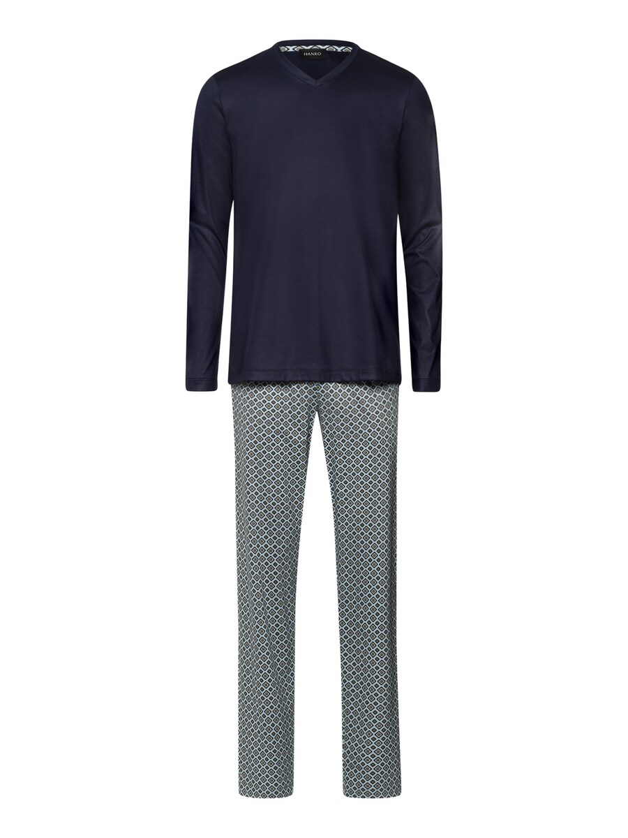 Длинная пижама Hanro Night & Day, темно-синий/серый
Длинная пижама Hanro Night & Day, темно-синий/серый