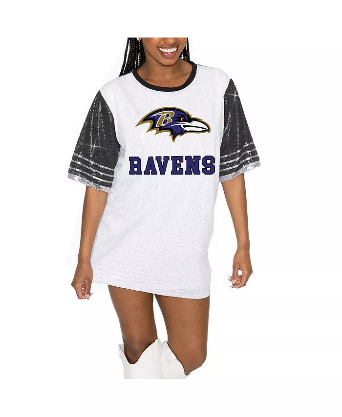 Женское белое/черное трикотажное платье Baltimore Ravens Bling It с пайетками Gameday Couture
Женское белое/черное трикотажное платье Baltimore Ravens Bling It с пайетками Gameday Couture