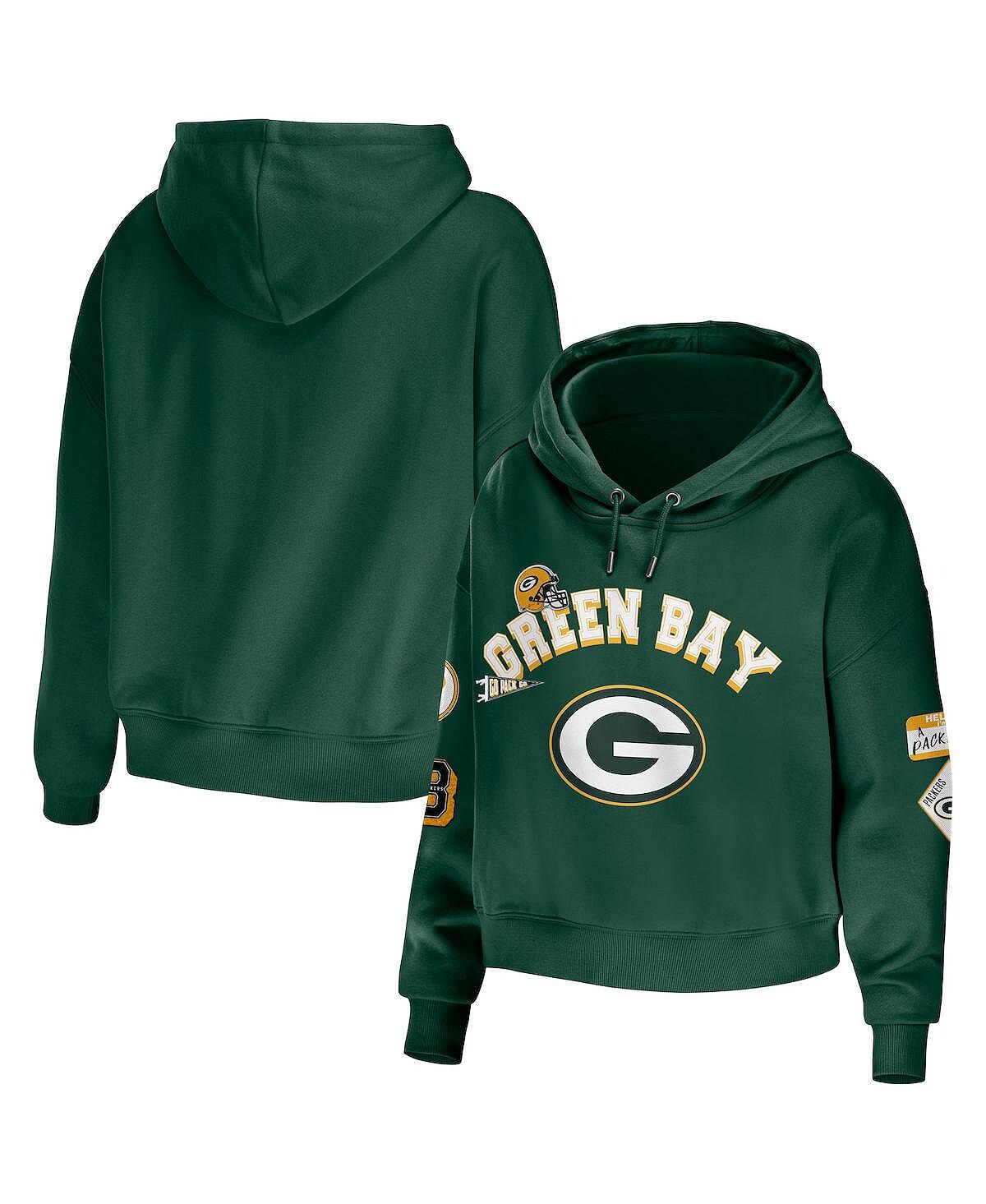 Женский зеленый укороченный пуловер с капюшоном Green Bay Packers Modest WEAR by Erin Andrews, зеленый
Женский зеленый укороченный пуловер с капюшоном Green Bay Packers Modest WEAR by Erin Andrews, зеленый