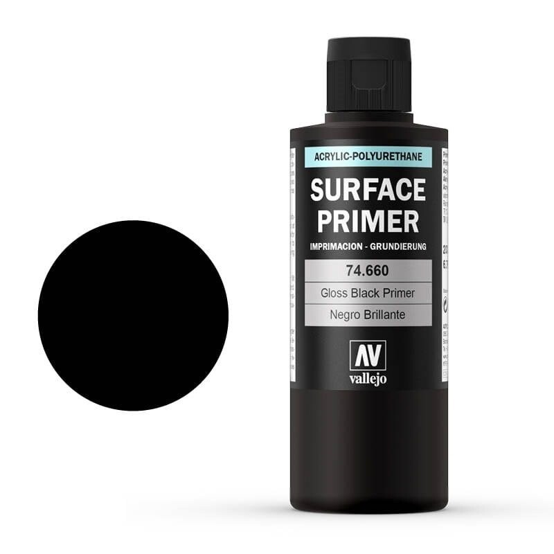 Vallejo 74660 Gloss Black Surface Primer Черная краска 200 мл
Vallejo 74660 Gloss Black Surface Primer Черная краска 200 мл