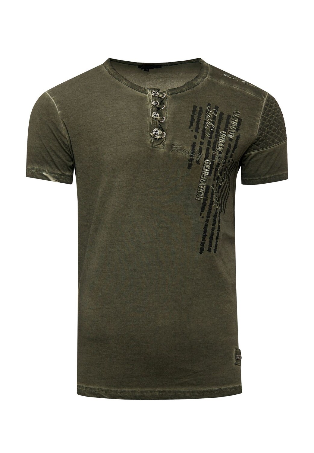 Футболка с шикарной планкой на пуговицах RUSTY NEAL, хаки
Футболка с шикарной планкой на пуговицах RUSTY NEAL, хаки