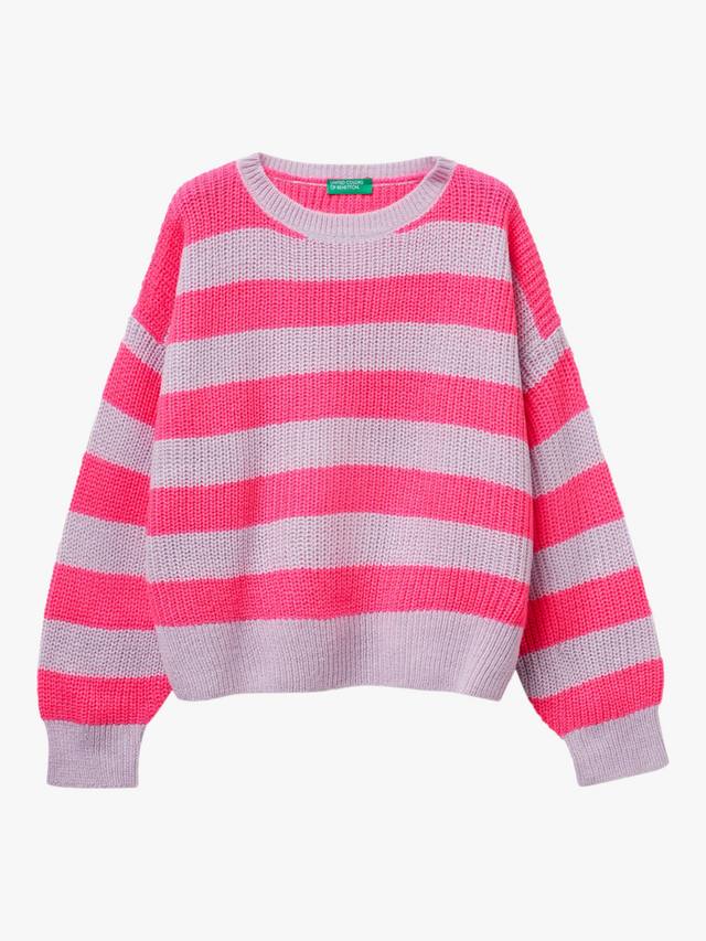 Детский полосатый вязаный джемпер Benetton, Violet
Детский полосатый вязаный джемпер Benetton, Violet