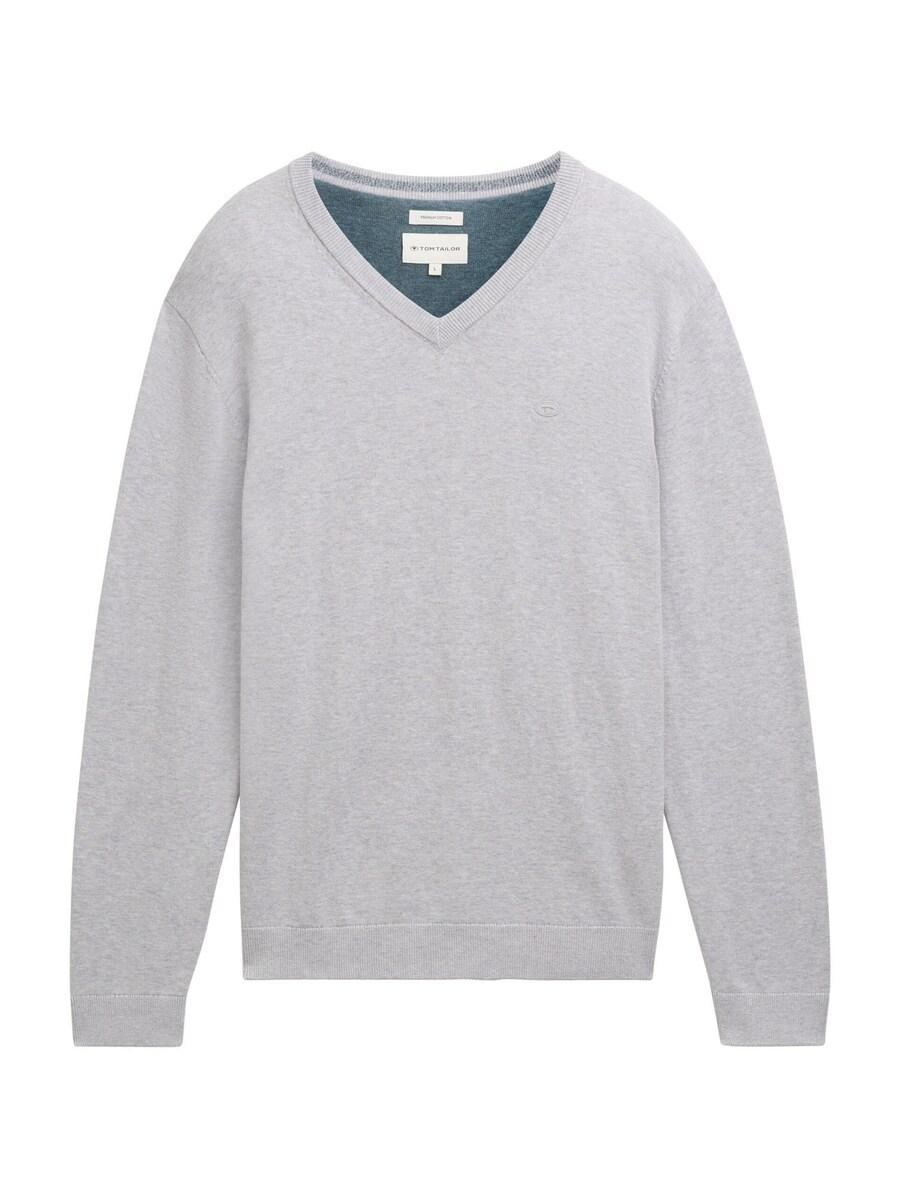 Свитер с v-образным вырезом TOM TAILOR Sweater, пятнистый серый
Свитер с v-образным вырезом TOM TAILOR Sweater, пятнистый серый