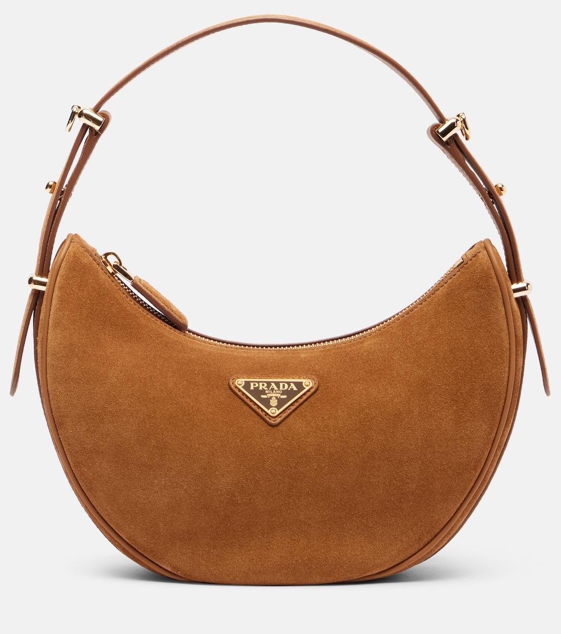 Арке сумка через плечо из замши Prada, коричневый
Арке сумка через плечо из замши Prada, коричневый
