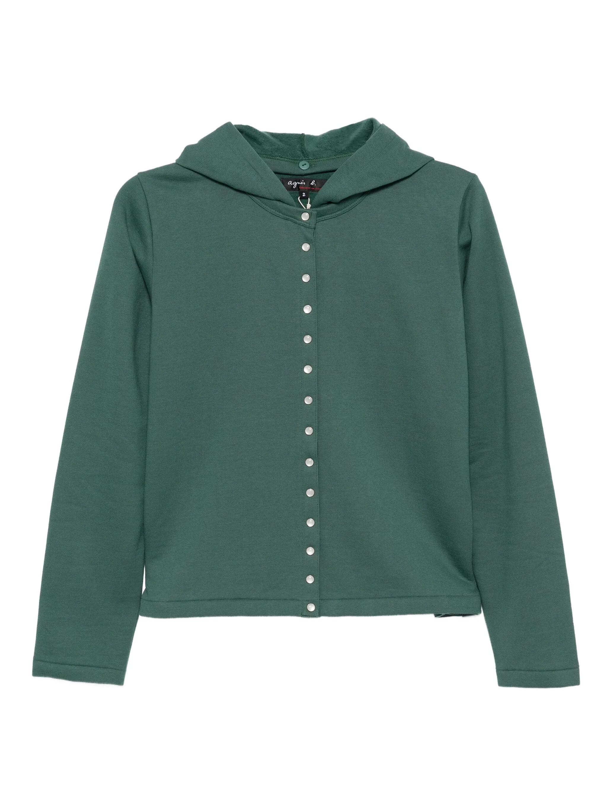 Худи на кнопках Agnès B., зеленый
Худи на кнопках Agnès B., зеленый