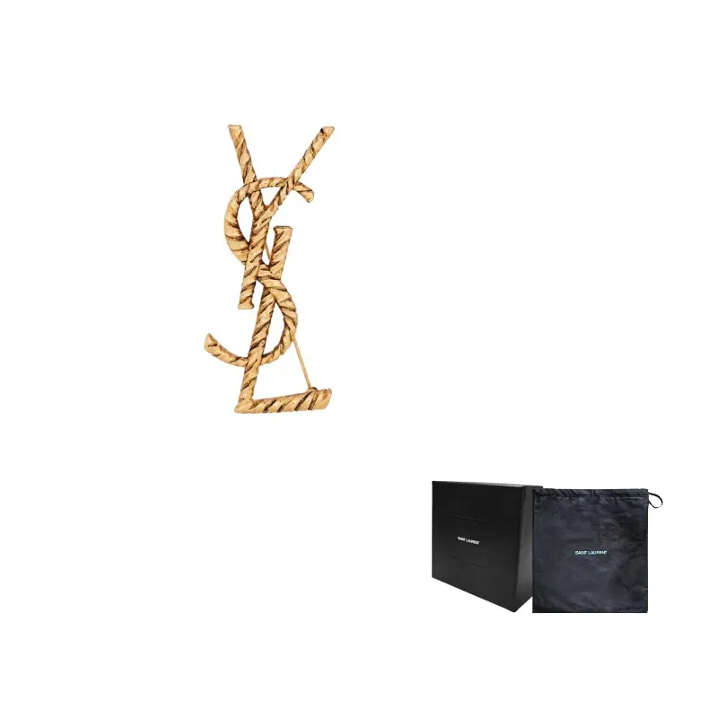 Opyum Ysl Twisted Brooch SAINT LAURENT, золотой
Opyum Ysl Twisted Brooch SAINT LAURENT, золотой