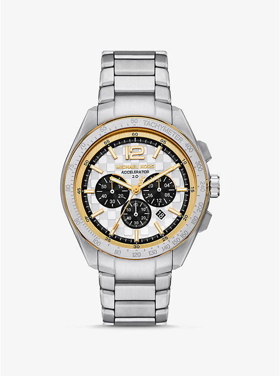 Крупные часы Accelerator 2.0 серебристого цвета Michael Kors, мультиколор 
Крупные часы Accelerator 2.0 серебристого цвета Michael Kors, мультиколор