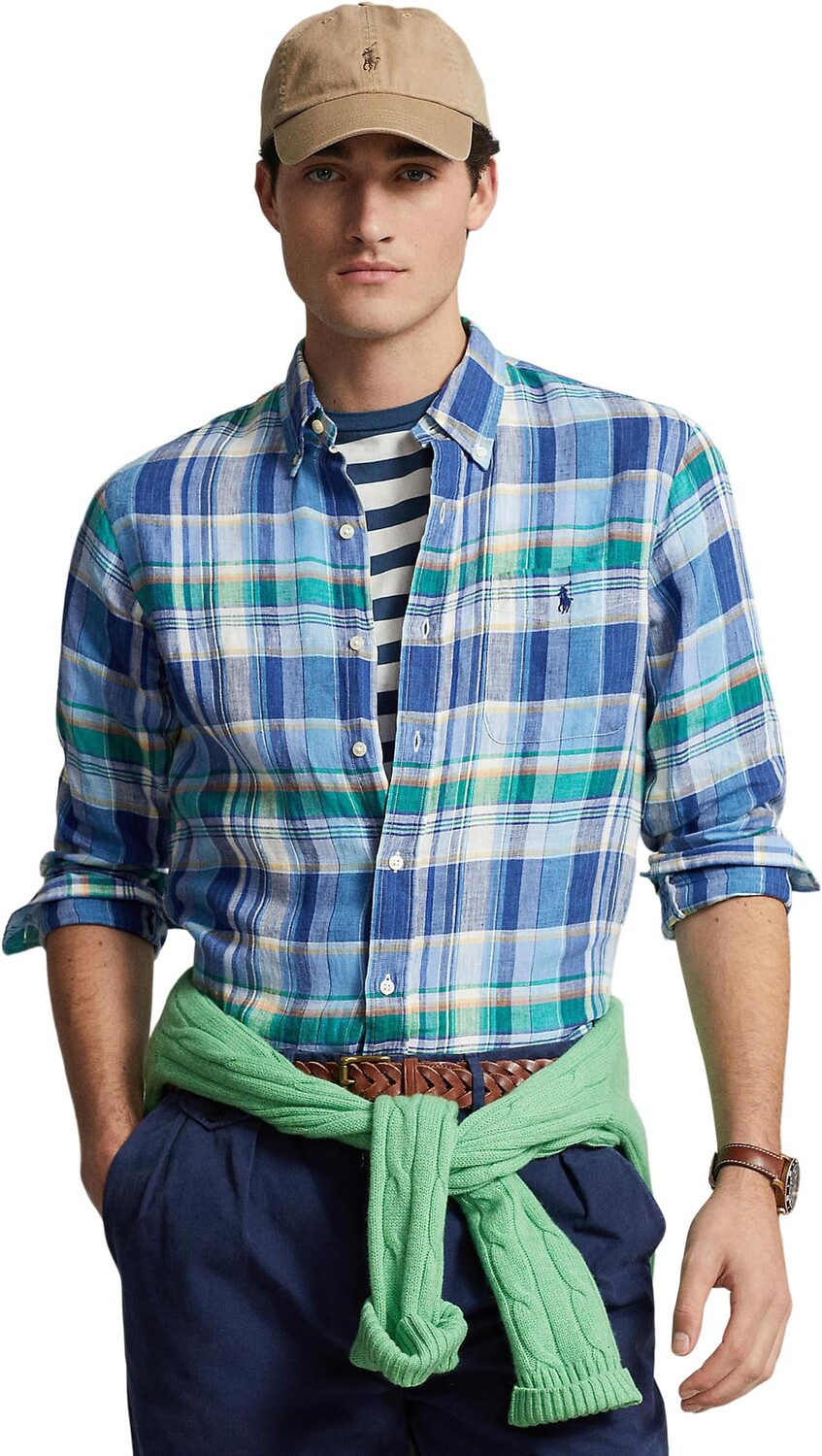 Рубашка Polo Ralph Lauren Classic Fit Plaid Linen Shirt, цвет 6357A Blue/Green Multi
Рубашка Polo Ralph Lauren Classic Fit Plaid Linen Shirt, цвет 6357A Blue/Green Multi