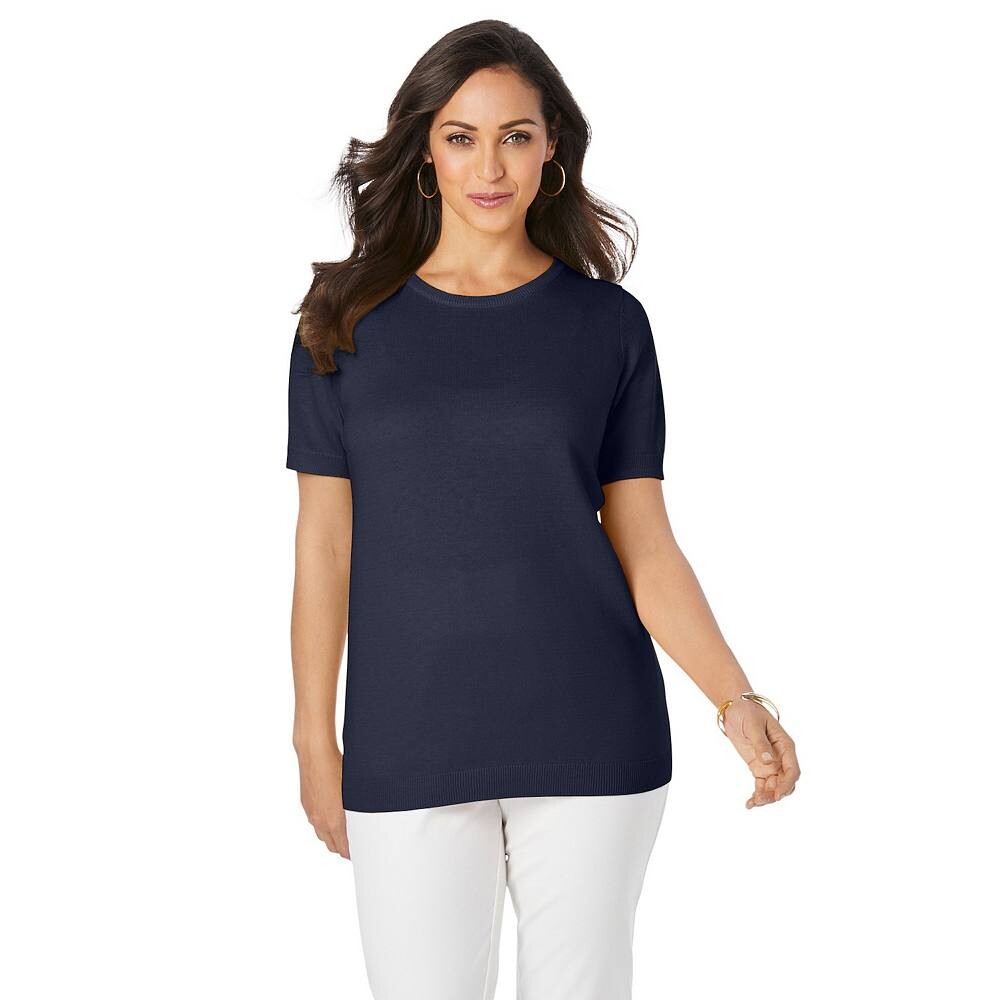 Женская рубашка с круглым вырезом Jessica London размера плюс, цвет Navy Solid
Женская рубашка с круглым вырезом Jessica London размера плюс, цвет Navy Solid