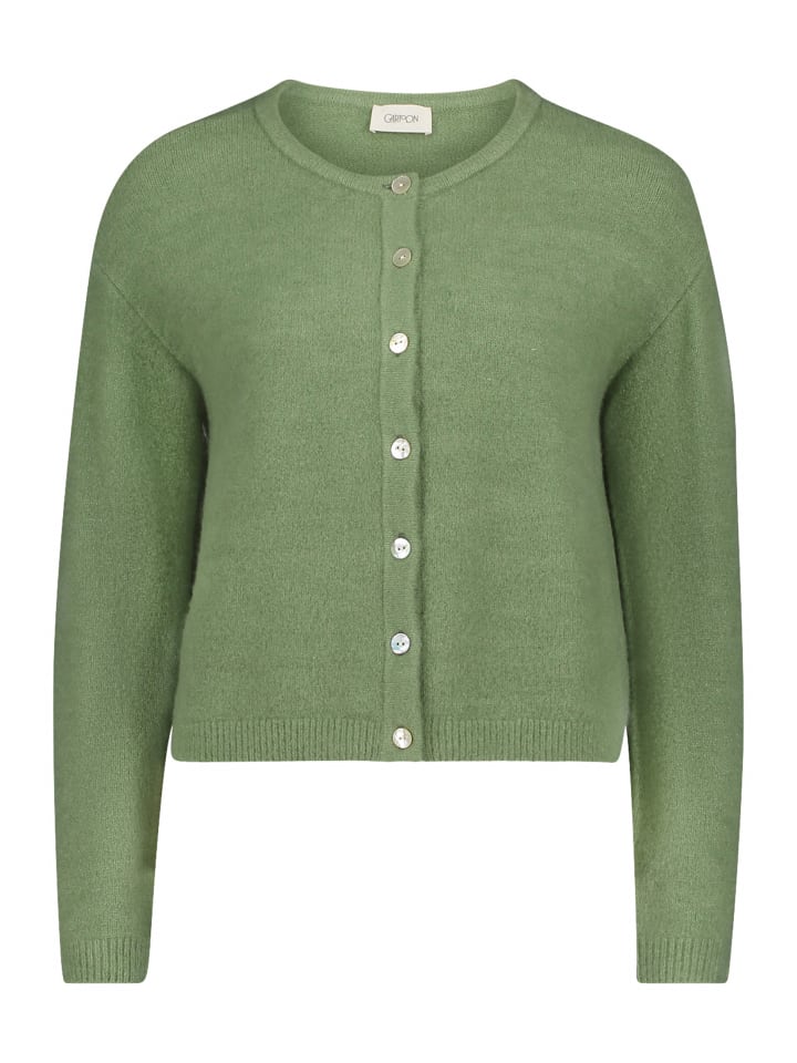 Вязаный кардиган с круглым вырезом в цвете базилик CARTOON
Вязаный кардиган с круглым вырезом в цвете базилик CARTOON