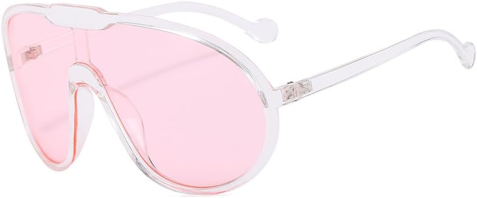 Винтажные цельные солнцезащитные очки для женщин и мужчин, желтые, увеличенного размера, женские солнцезащитные очки с защитой от УФ-излучения UV400 VFDHN, Transparent Pink
Винтажные цельные солнцезащитные очки для женщин и мужчин, желтые, увеличенного размера, женские солнцезащитные очки с защитой от УФ-излучения UV400 VFDHN, Transparent Pink