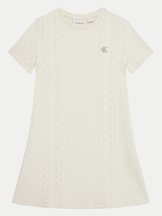 Трикотажное платье обычного кроя Calvin Klein Jeans, экрю
Трикотажное платье обычного кроя Calvin Klein Jeans, экрю