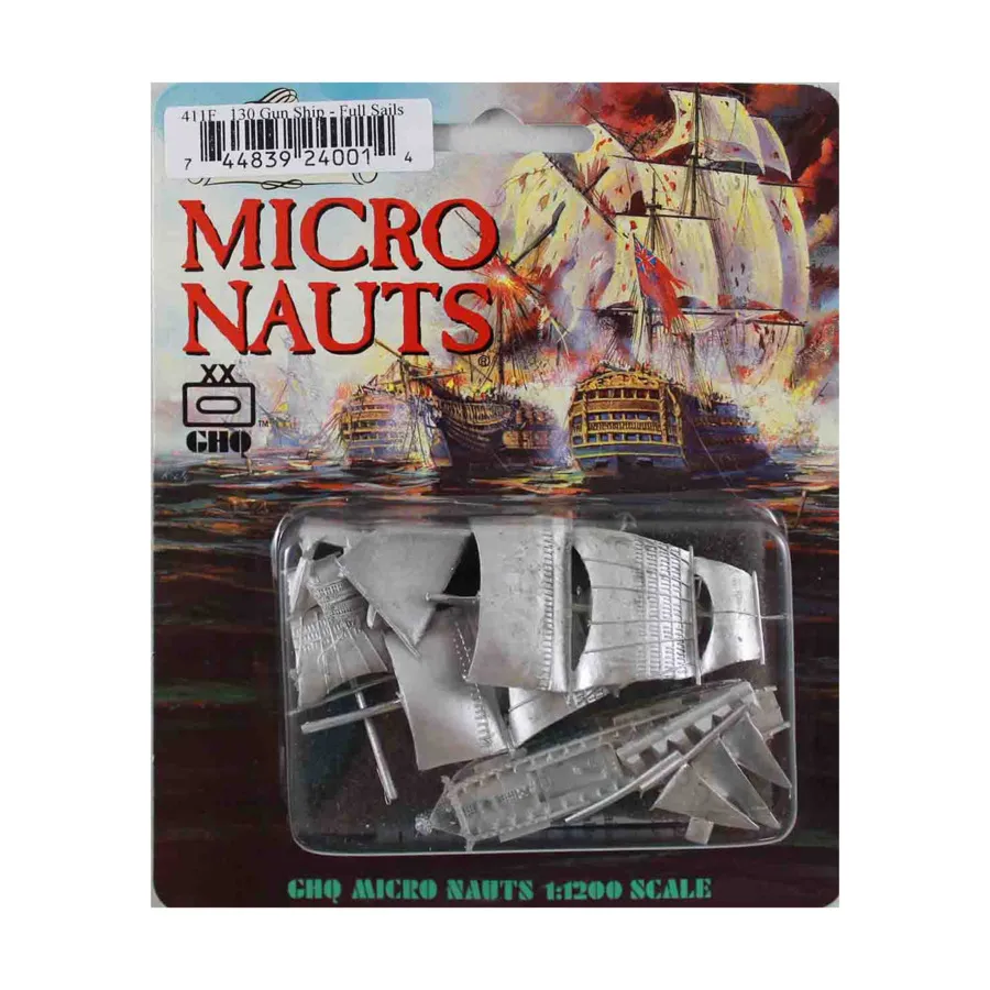 120-пушечный линейный корабль - Сантиссима Тринидад, Micronauts - Napoleonic Era Sailing Ships - Full Sail Sets (1:1200)
120-пушечный линейный корабль - Сантиссима Тринидад, Micronauts - Napoleonic Era Sailing Ships - Full Sail Sets (1:1200)