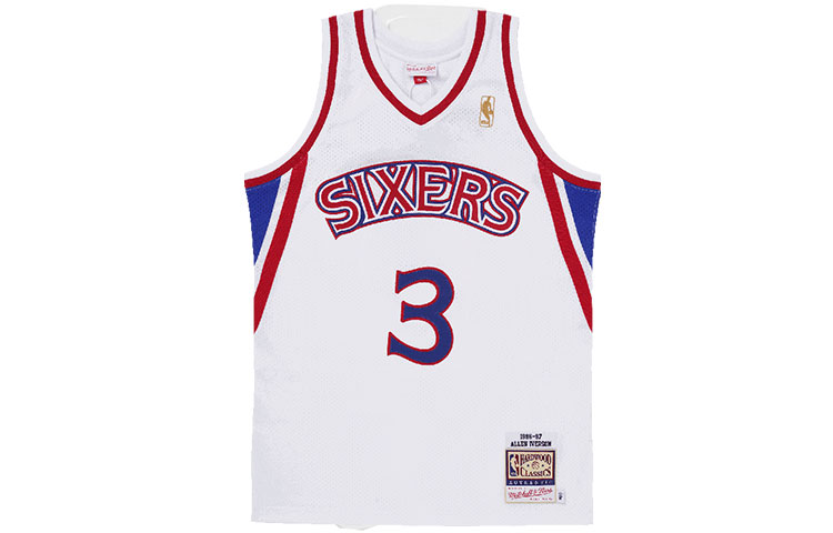Майка баскетбольная Mitchell & Ness NBA Kids Philadelphia 76ers Allen Iverson 1996-97 Swingman Home Mitchell Ness белая
Майка баскетбольная Mitchell & Ness NBA Kids Philadelphia 76ers Allen Iverson 1996-97 Swingman Home Mitchell Ness белая