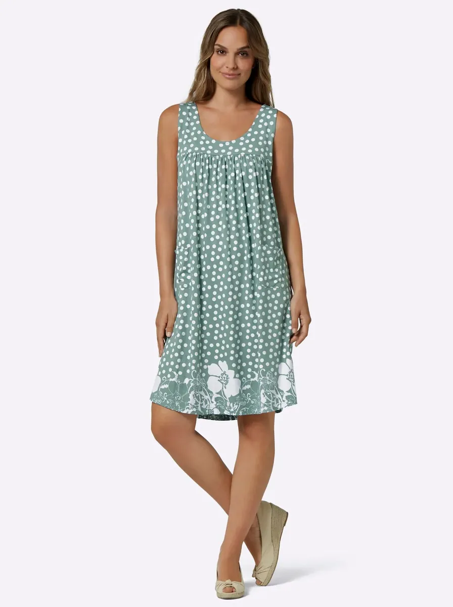 Классическое базовое платье из джерси "Jersey Dress" Classic Basics, цвет Jade-Weiß-Bedruckt
Классическое базовое платье из джерси "Jersey Dress" Classic Basics, цвет Jade-Weiß-Bedruckt