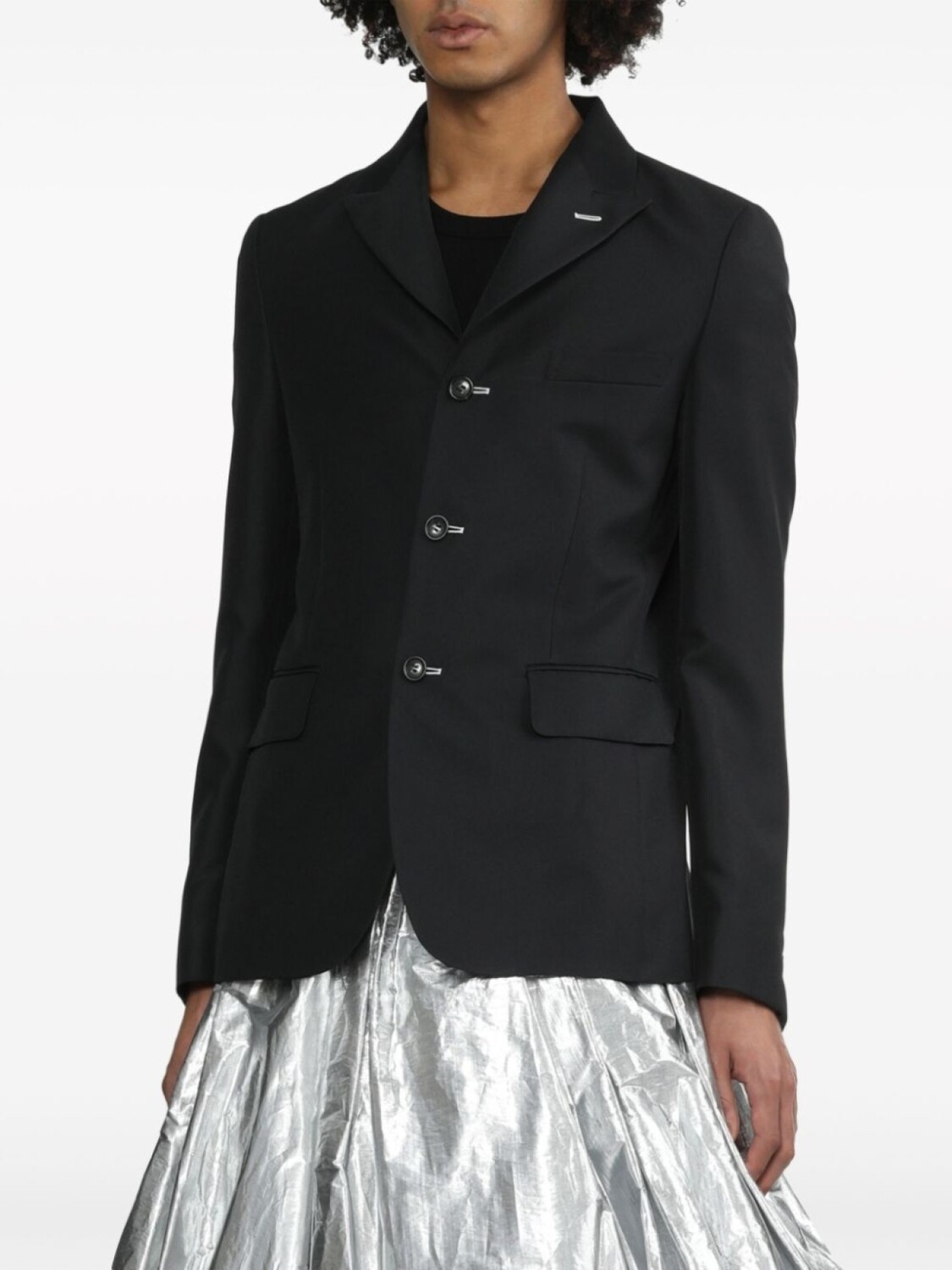 Black Comme Des Garçons многослойный однобортный пиджак, черный
Black Comme Des Garçons многослойный однобортный пиджак, черный