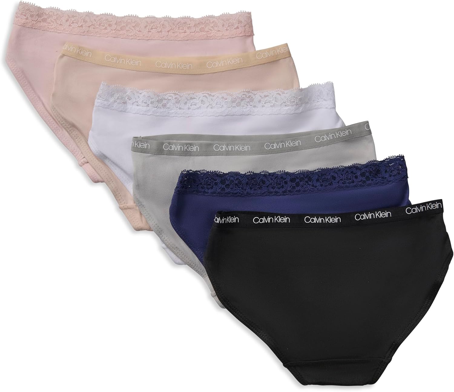 Комплект из 6 купальников-бикини для девочек Calvin Klein с кружевной лентой, Lace Basics
Комплект из 6 купальников-бикини для девочек Calvin Klein с кружевной лентой, Lace Basics