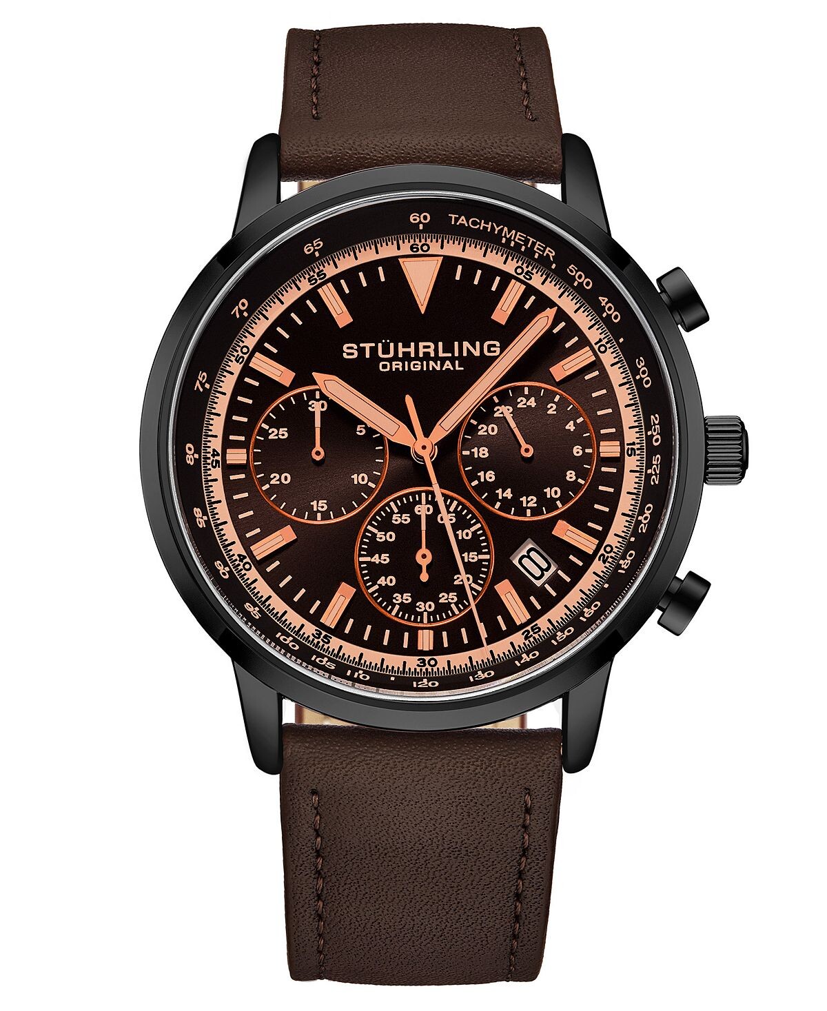 Мужские часы Chrono с темно-коричневым ремешком из натуральной кожи, 44 мм Stuhrling
Мужские часы Chrono с темно-коричневым ремешком из натуральной кожи, 44 мм Stuhrling