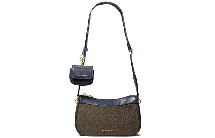 MICHAEL KORS Jet Set Canvas с кожаными деталями, средняя женская сумка-кроссбоди, коричневый и marine blue
MICHAEL KORS Jet Set Canvas с кожаными деталями, средняя женская сумка-кроссбоди, коричневый и marine blue