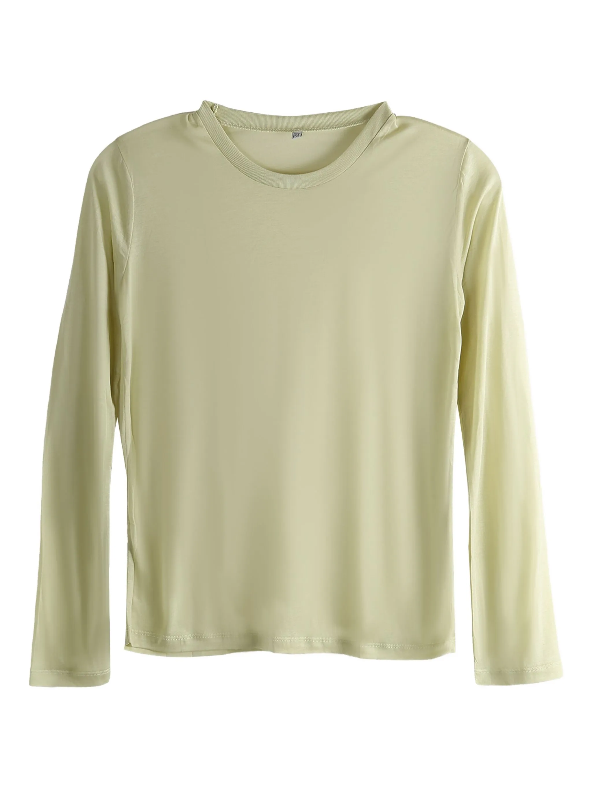 Топ с круглым вырезом и длинными рукавами Baserange, зеленый
Топ с круглым вырезом и длинными рукавами Baserange, зеленый